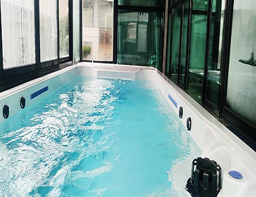 廣州番禺室內(nèi)私家別墅無邊際泳池DGL-4823工程